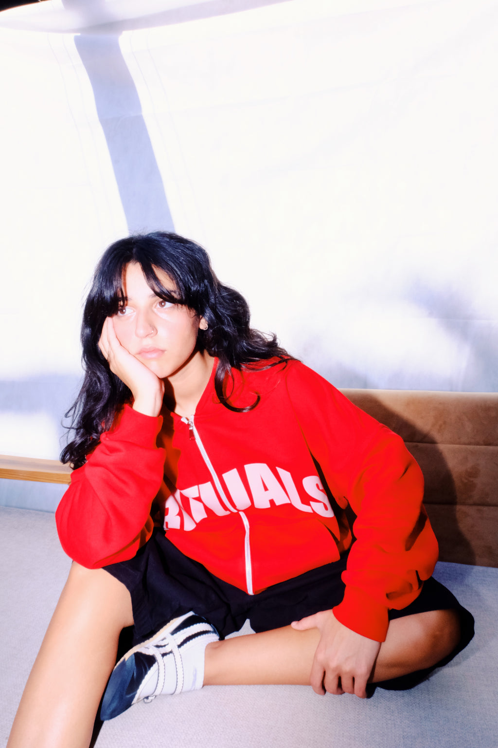 Rituals Red Zip Hoodie Women