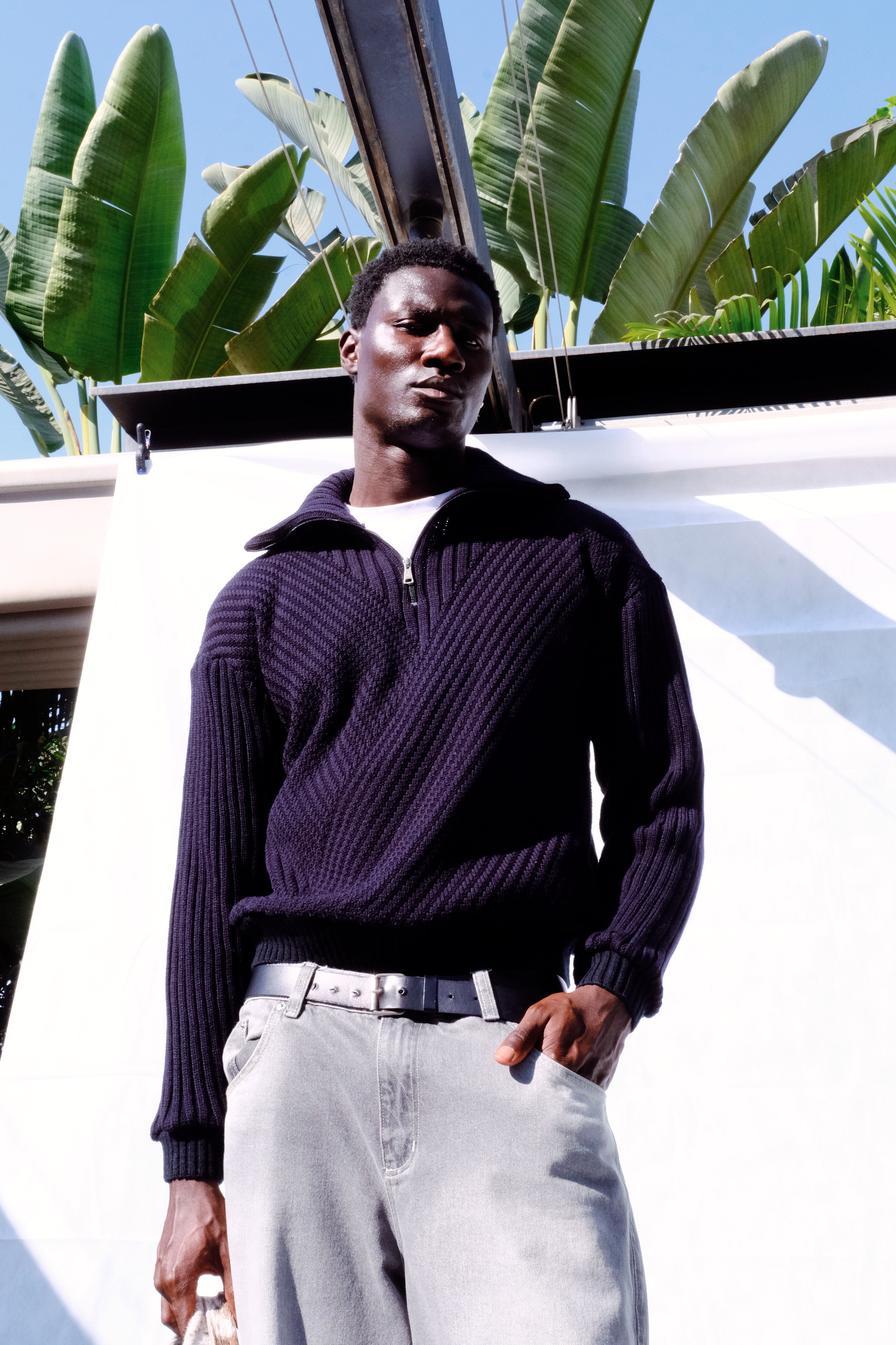 RITUALS KNITTED QUARTER ZIP JUMPER "Pre-order"