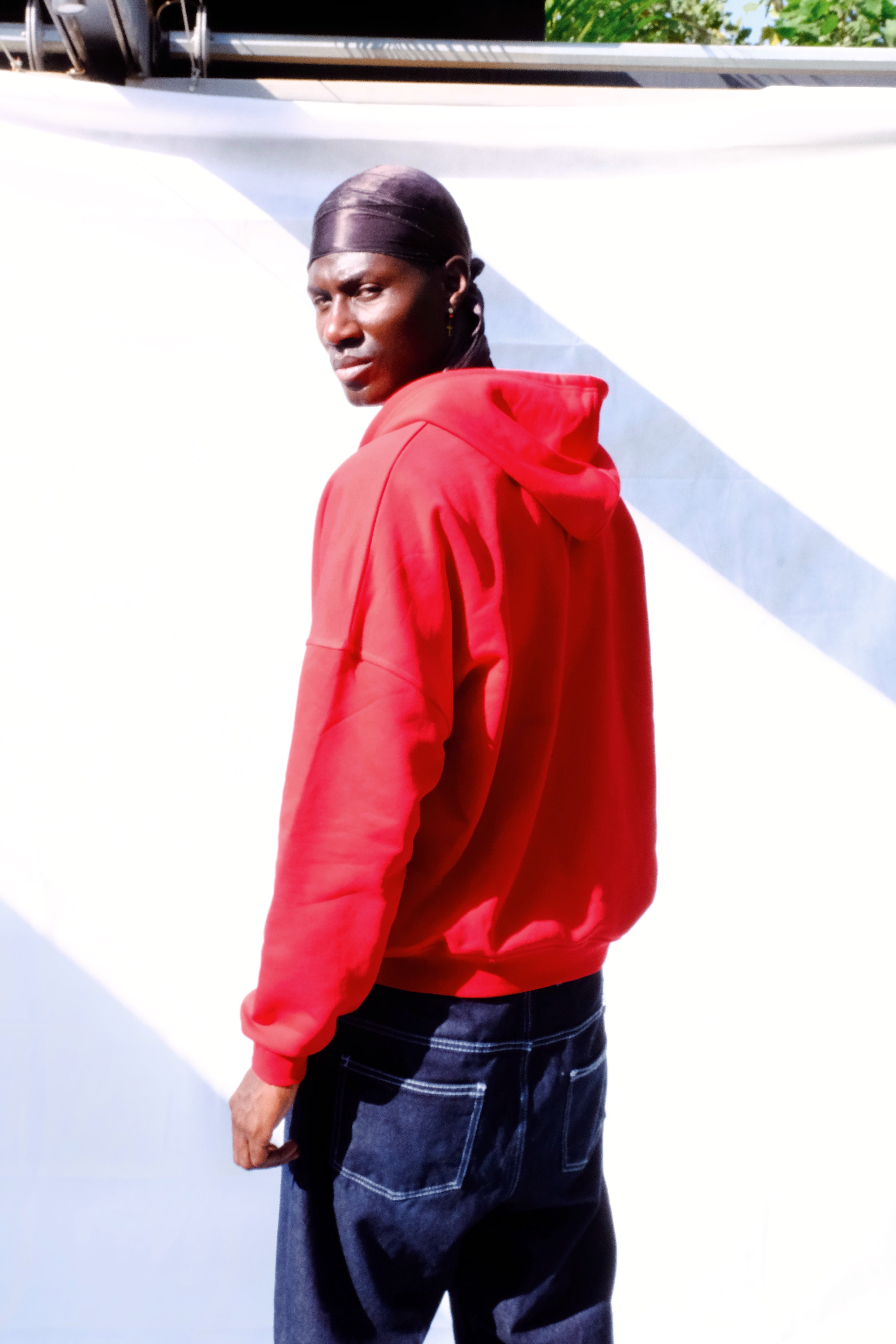 Rituals Red Zip Hoodie Men