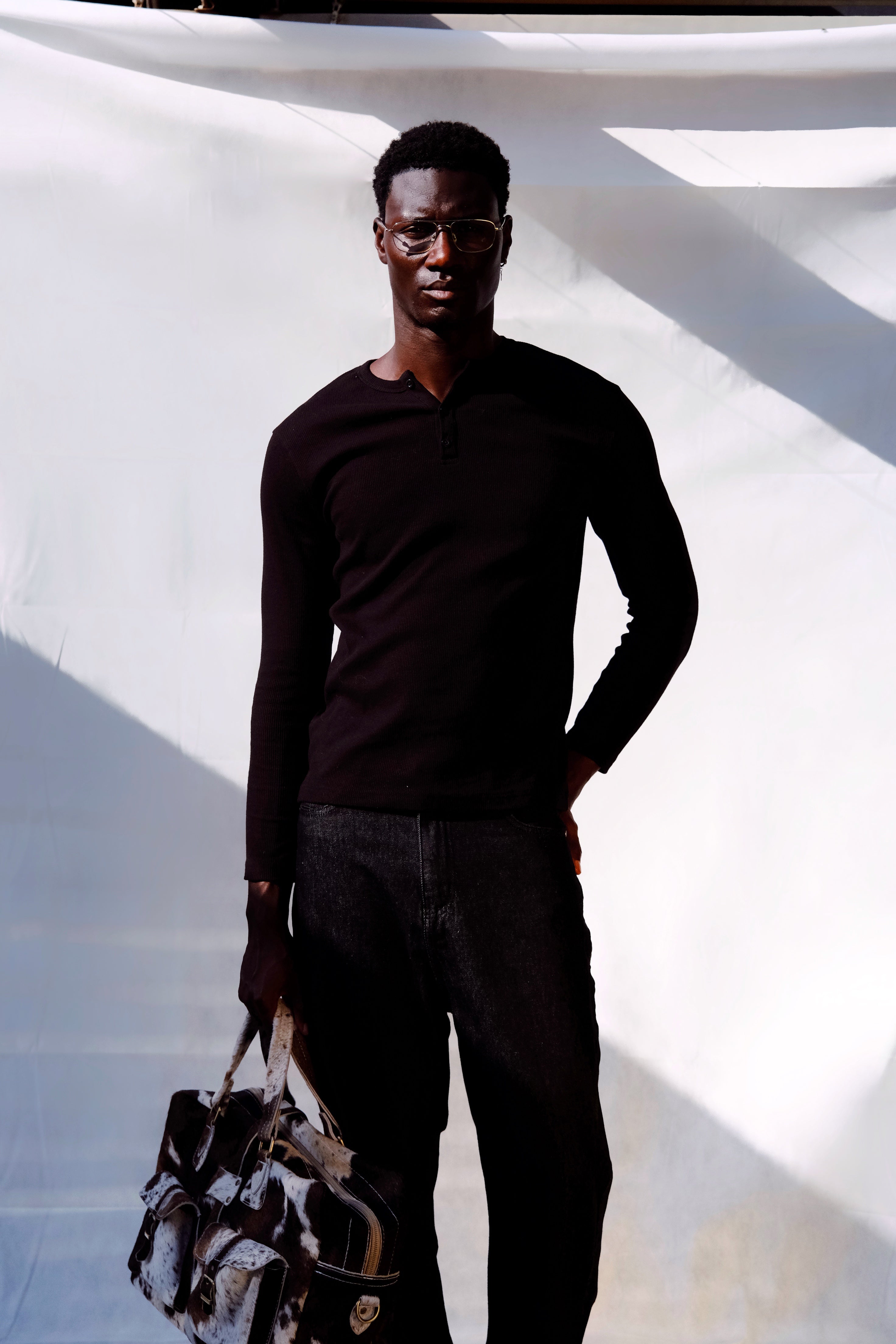 Rituals Black Henley Shirt "Pre-order"