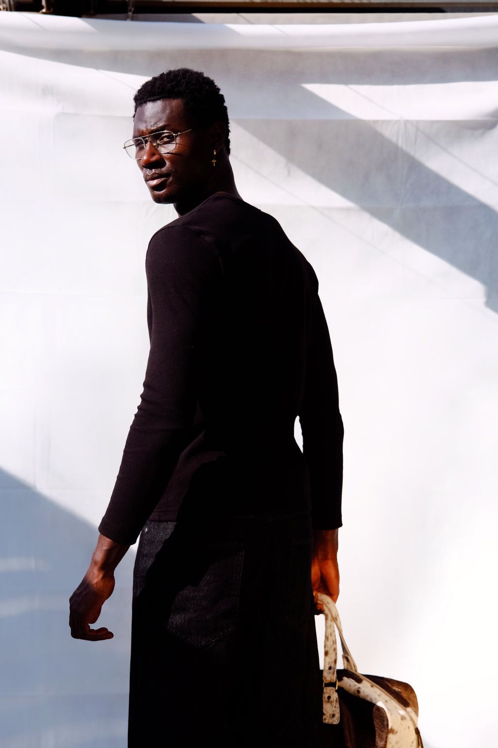 Rituals Black Henley Shirt "Pre-order"