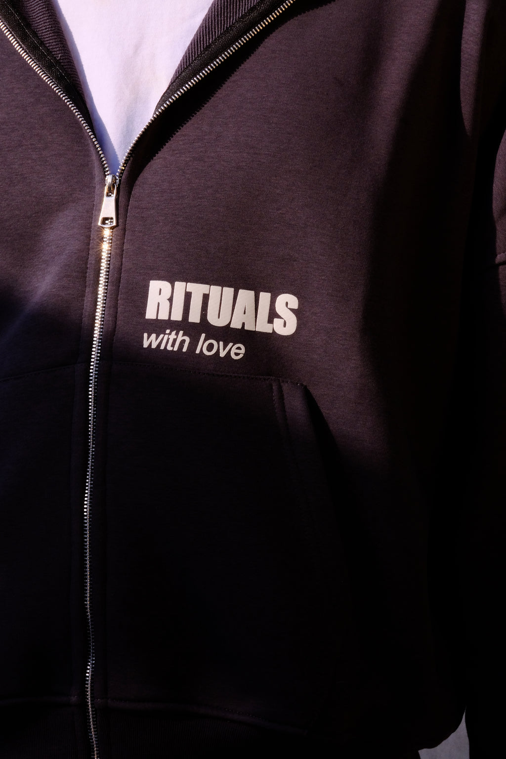 Rituals Grey Zip Hoodie Men