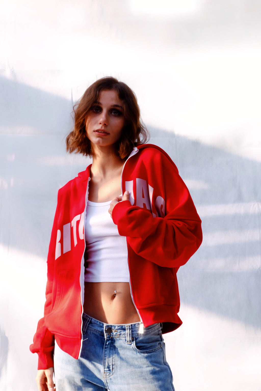 Rituals Red Zip Hoodie Women